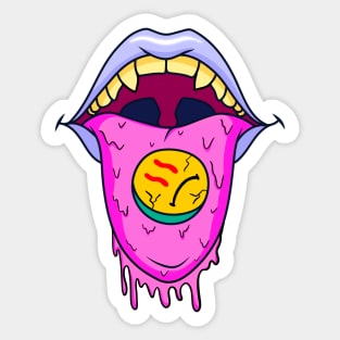 Bloody mouth Sticker